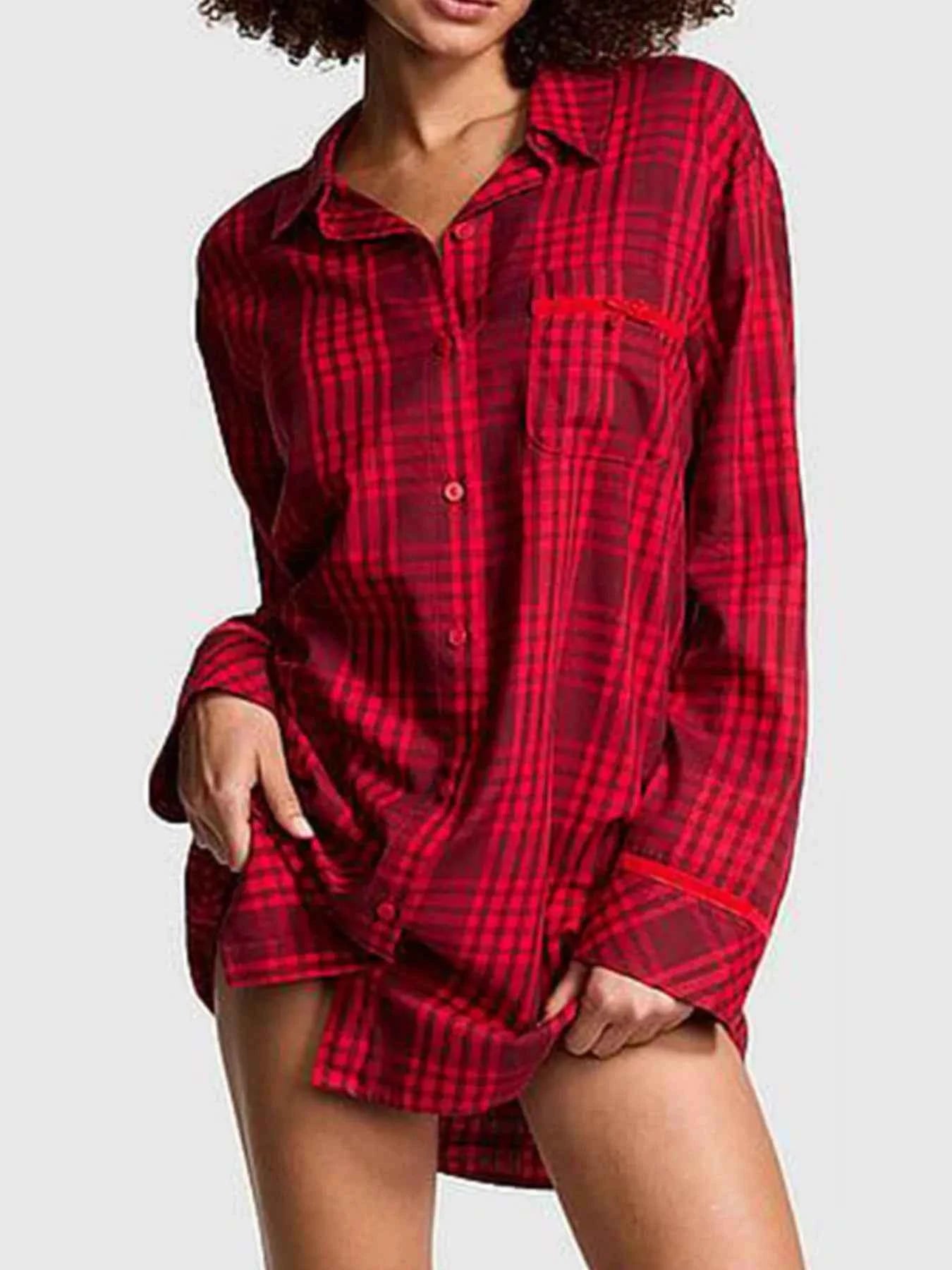 Striped Long Sleeve Button-Up Shirt Pink 00115d07-6993-4054-8998-7a25a1a956c7-Max-Origin