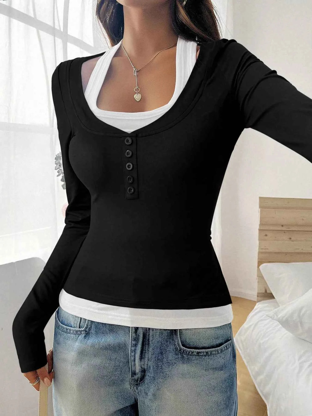 Scoop Neck Long Sleeve T-Shirt 0030e48abb2a43d6b99d26bb4c986fa0-Max-Origin