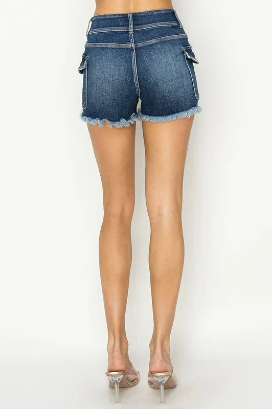 RISEN Raw Hem Denim Shorts with Pockets 004bba70-ad37-48f6-b72d-db4c944dcaa9-Max