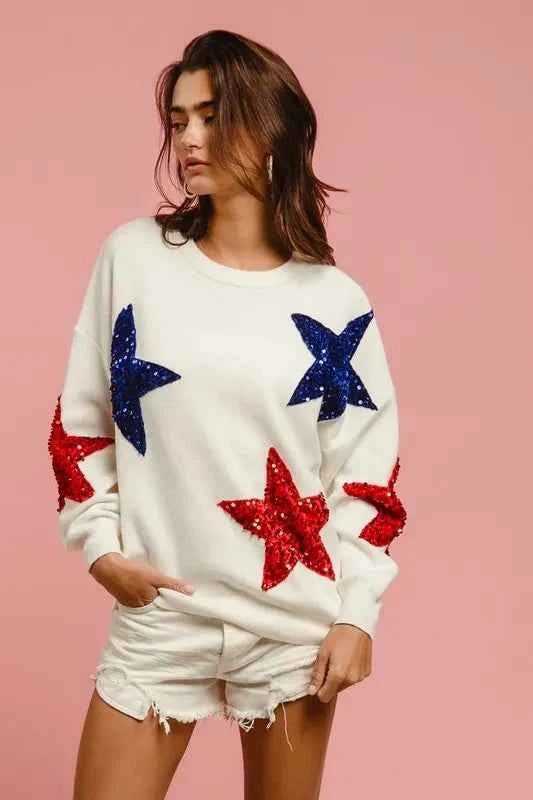 BiBi Velvet Sequin Star Patches Sweater Top 00a85676d6904e9d9d2faddbe5440aa8-Max-Origin