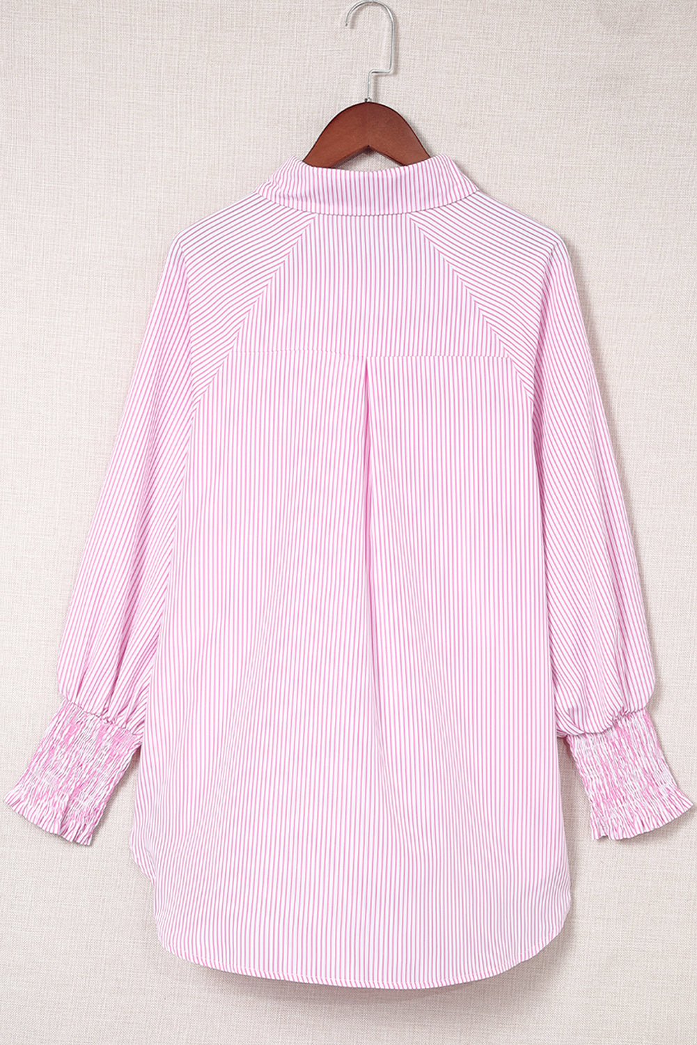 Pink Striped Pocket Button Up Plus Size Shirt 00b77d9773f01fd8