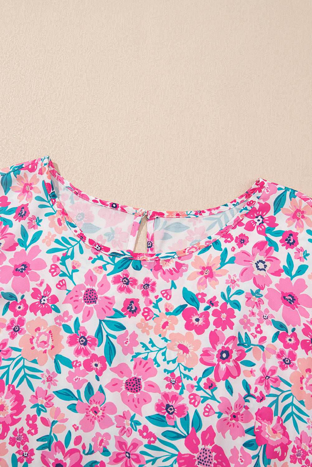 White Plus Size Floral Print Ruffle Short Sleeve Flare Dress 0108568f80f132cc-_8