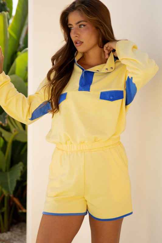 Colorblock Patchwork Pullover and Shorts Set 017d01c1-eecc-4bfd-9a6f-bbd8f4fb571d