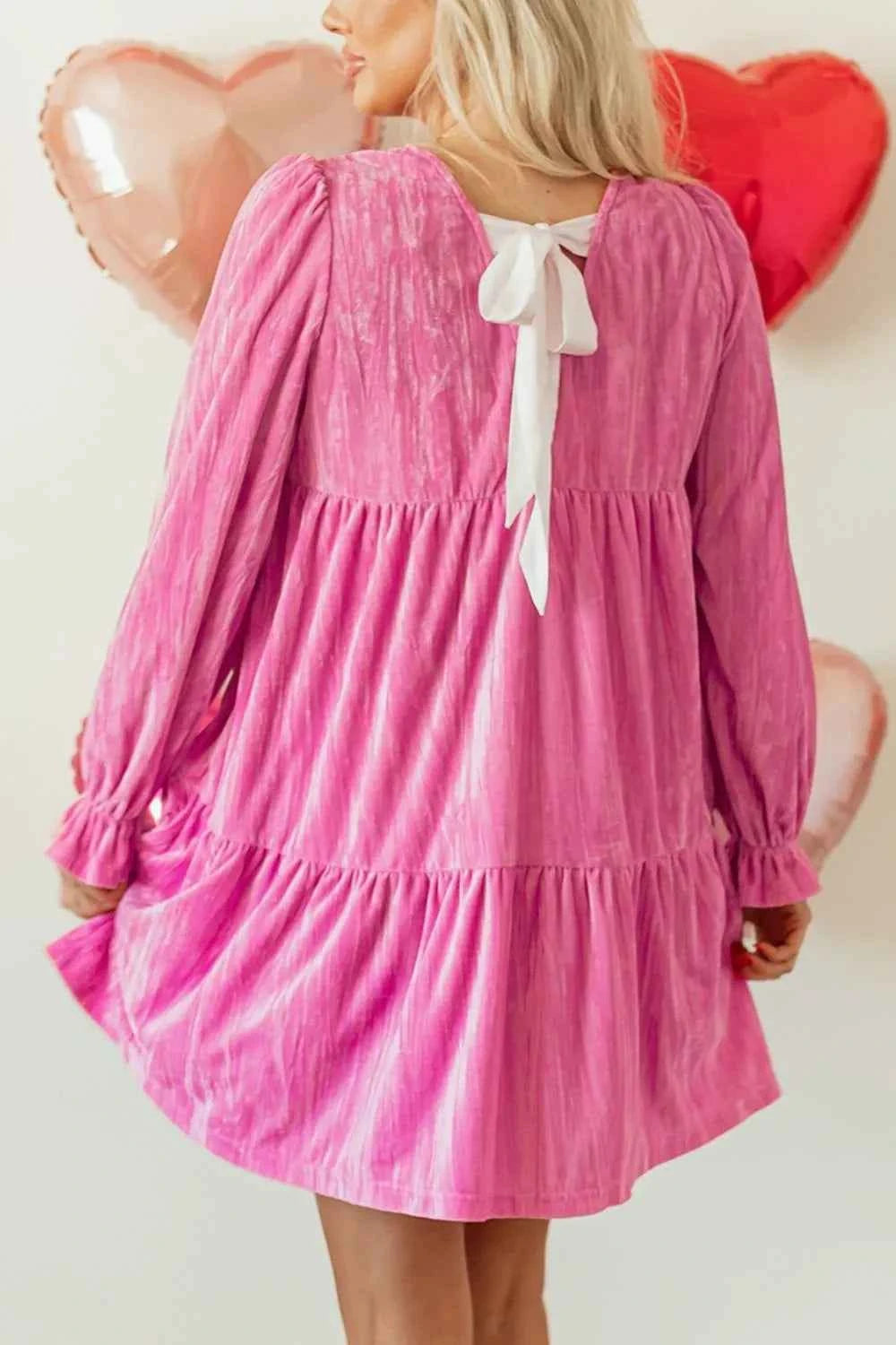 Tiered Flounce Sleeve Mini Dress 01aa8d8d-729b-4fdc-b110-796ab76bd7a3-Max-Origin