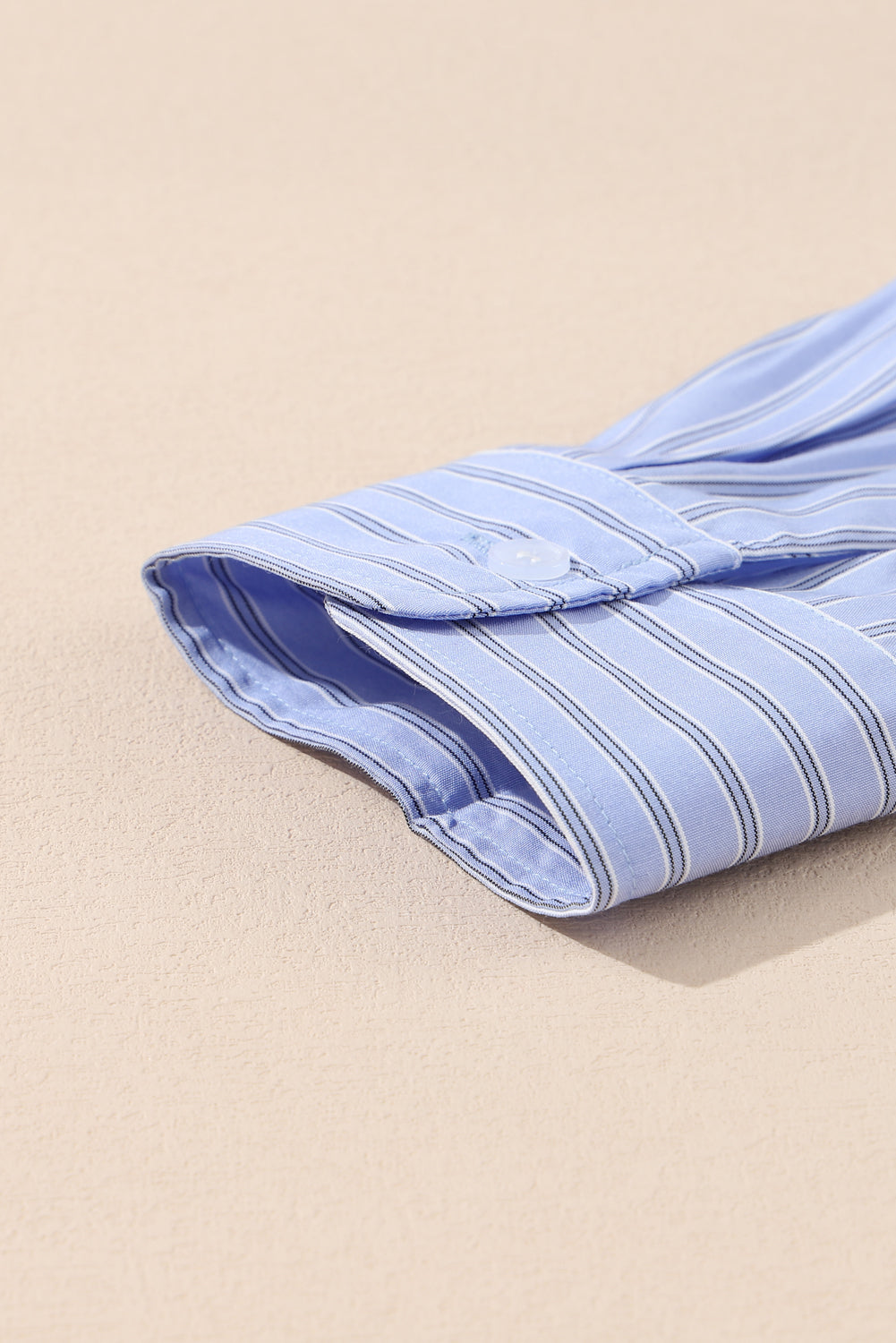 Blue Stripe Button Up Oversized Casual Shirt 01b9c1b96a1cc260