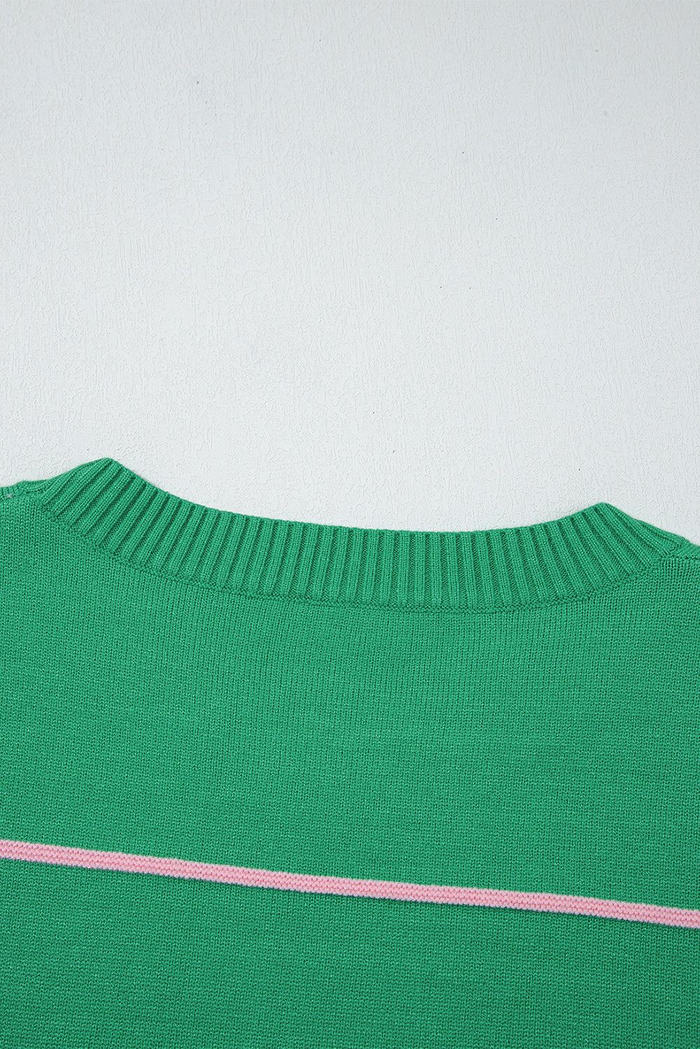 Orchid Petal Striped Half Sleeve Drop Shoulder Sweater 022538c2ba2c4a55