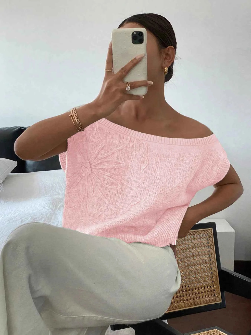 Ribbed Hem Boat Neck Sweater 025d4aec2ae84becbb4ca688eb5964a4-Max-Origin