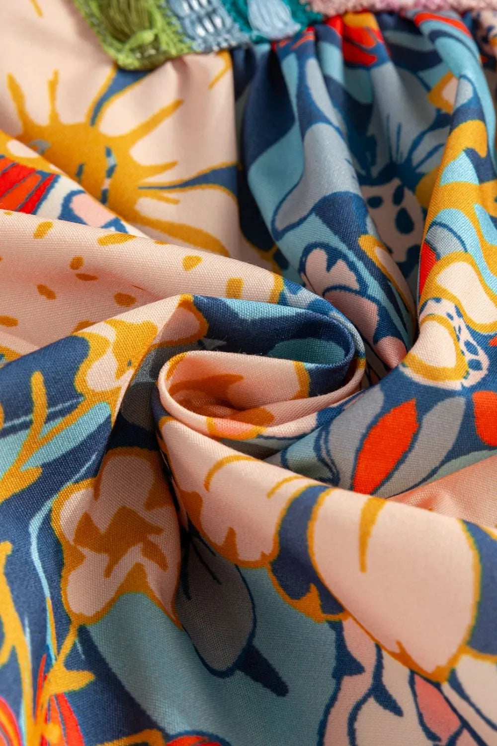 Multicolour Crochet V Neck Half Sleeve Boho Floral Blouse 030a8b9f-211d-495f-9e6d-c8b3e93b4e95-Max-Origin