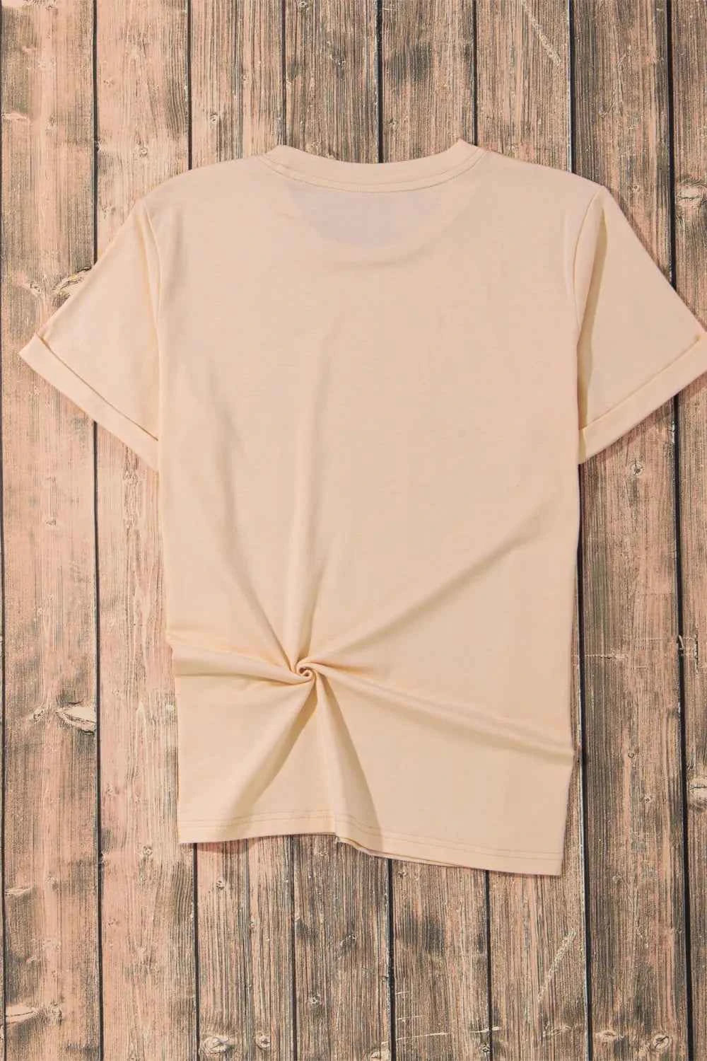 Pumpkin Round Neck Short Sleeve T-Shirt 0318efbe-5745-4cbe-b91d-e62ba95c7ba5-Max