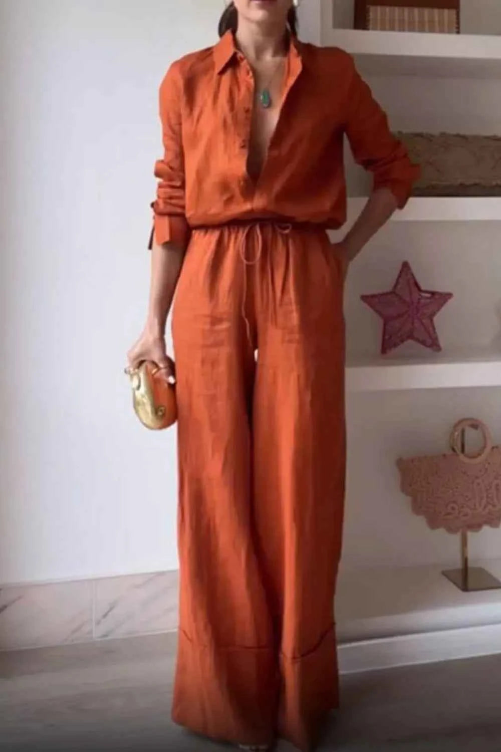 Button Down Shirt and Drawstring Pants 03318048-b447-456e-a4f5-a4aa3b4bb784-Max-Origin