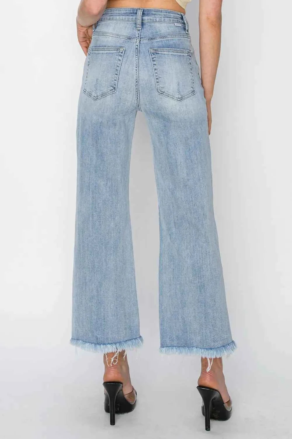 RISEN High Rise Crop Wide Fray Hem Jeans 0387d594-94aa-4ec3-9892-f6cdf3e92427-Max