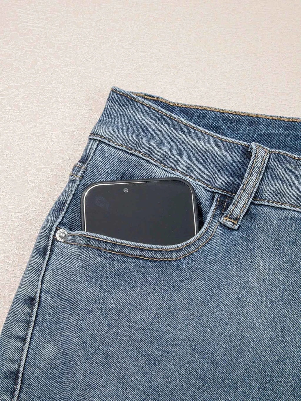 Distressed Ankle-length Straight Jeans 039653b4cb784ebb996f9b33524d0edc-Max-Origin