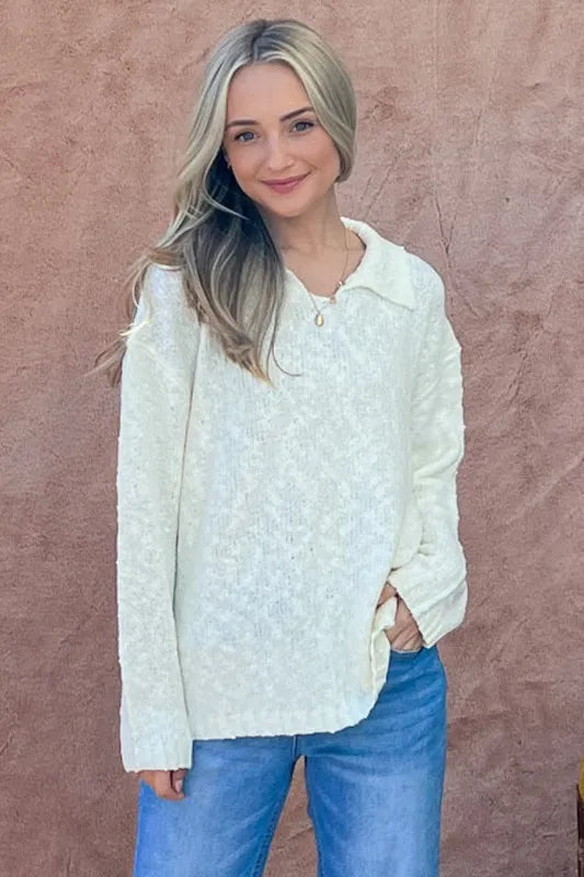 And The Why Textured Basic Collar Neck Sweater Pullover 03dda91a25984b489ce9d5566bb9d66c-Max-Origin