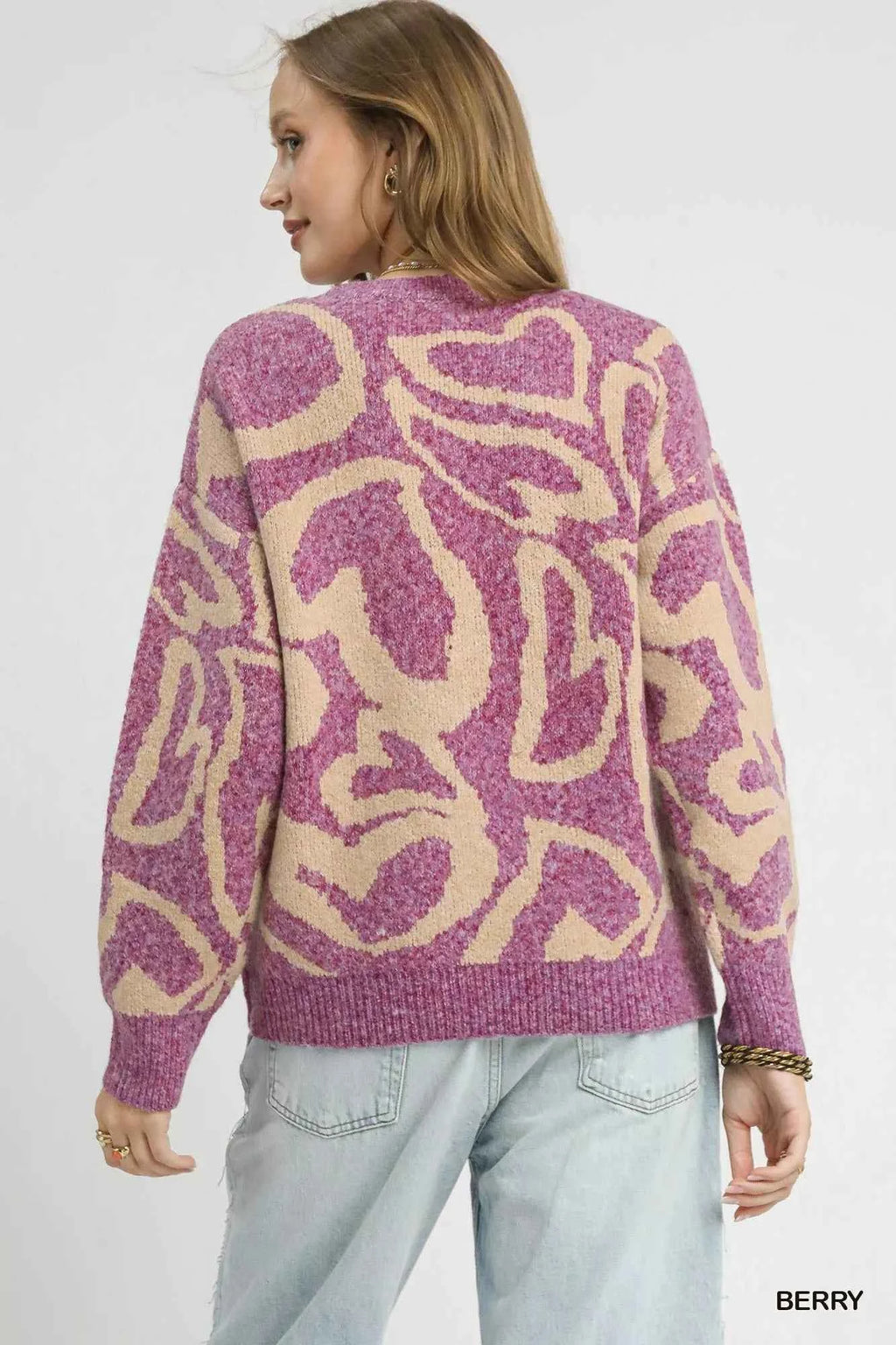 Umgee Ribbed Hem Contrast Dropped Shoulder Sweater 0478e956-e494-44e2-987d-a12ba4c14052-Max-Origin