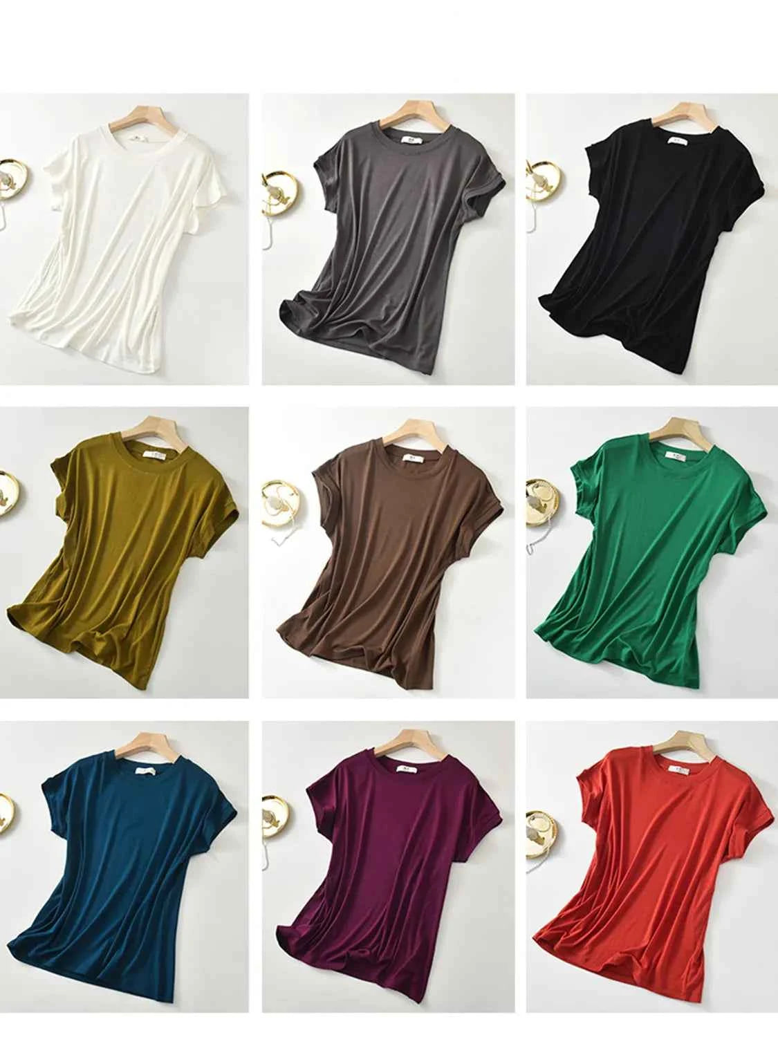 Round Neck Short Sleeve T-Shirt 04800200-90e9-4d9b-9367-62bb53b55f5f-Max-Origin