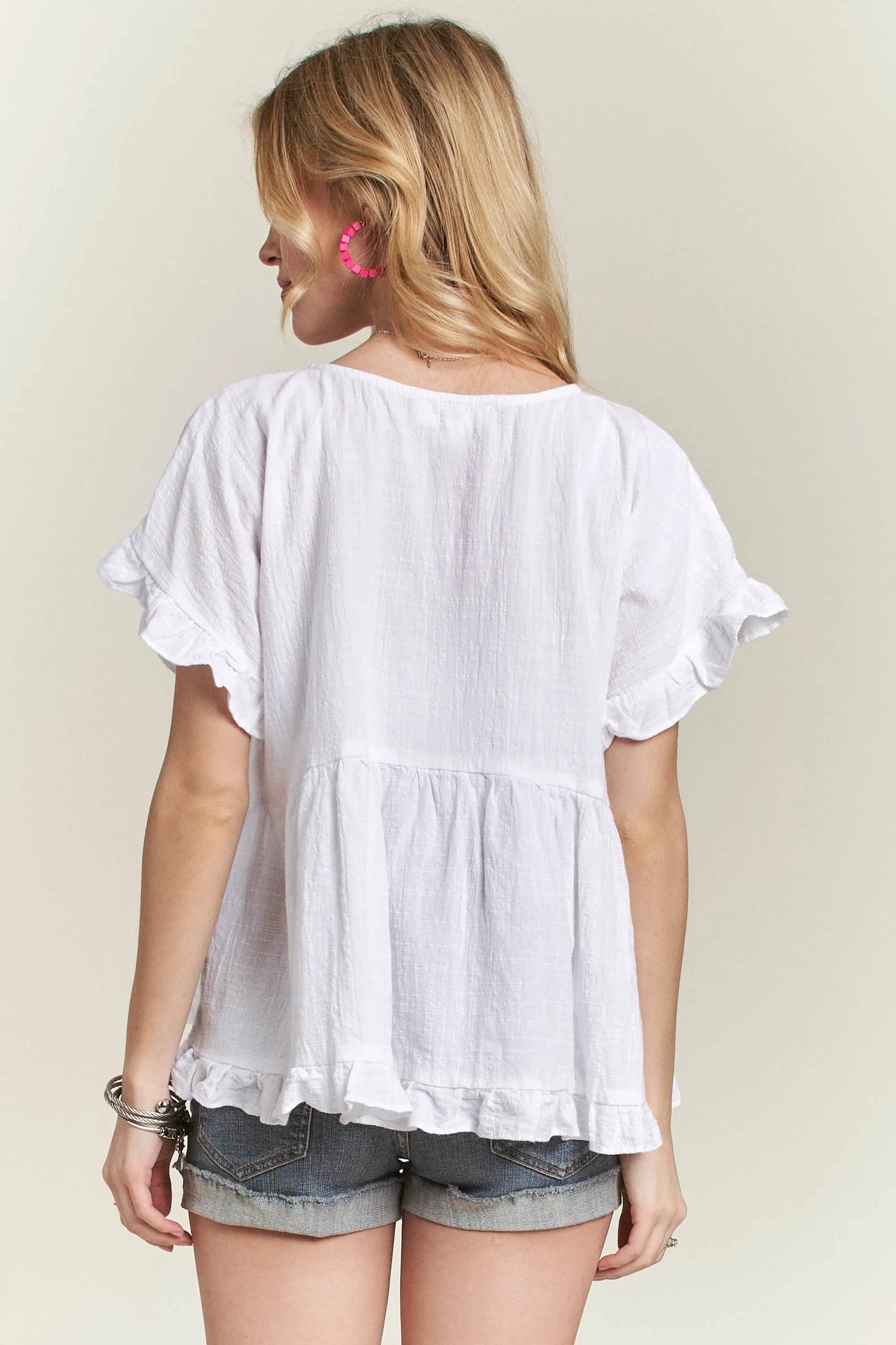ADORA Button Down Ruffled Babydoll Blouse 04f0a8338fda4889bedbf3d793164d54-Max-Origin