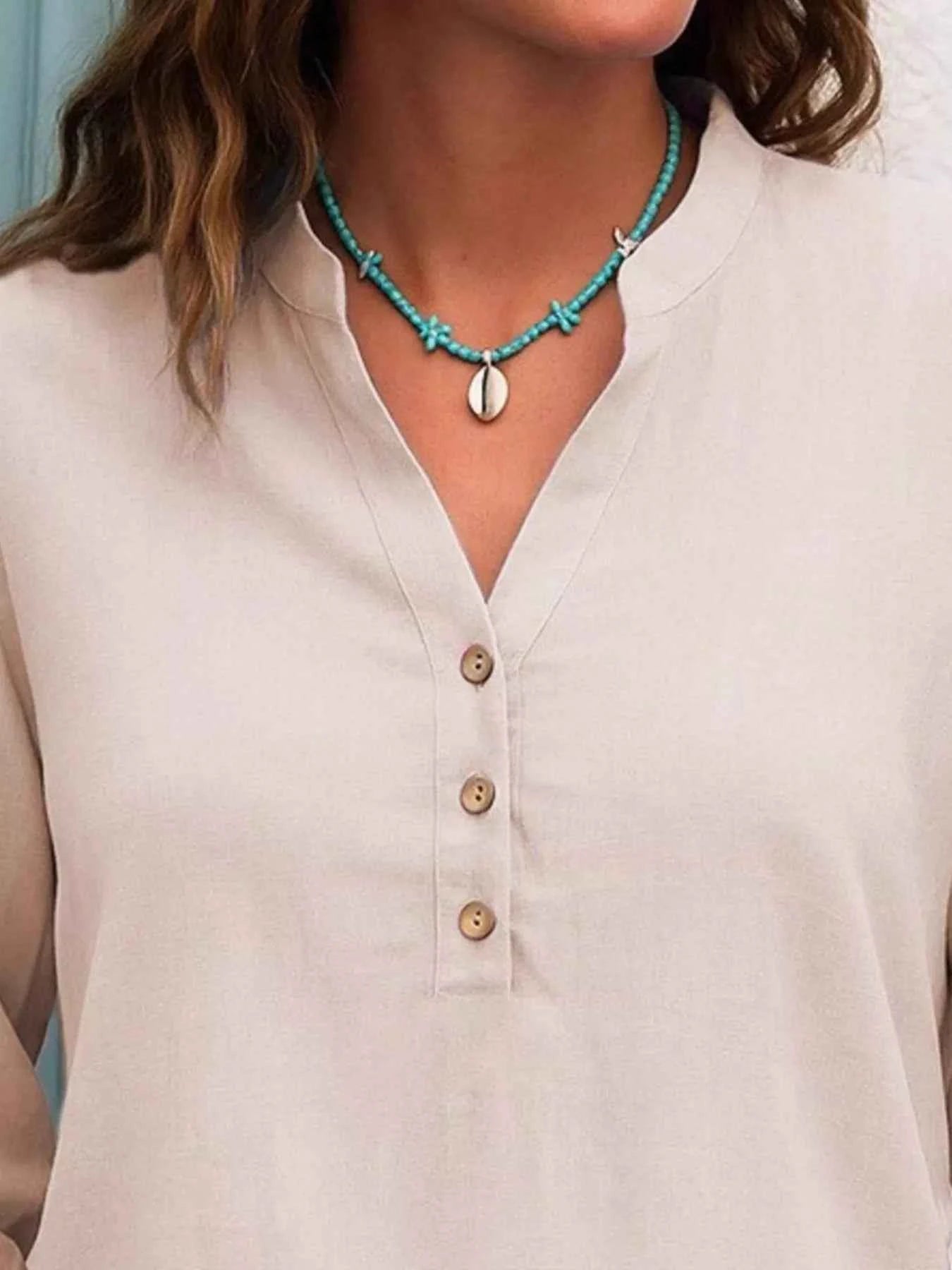 Full Size Button Detail Notched Long Sleeve Blouse Plus Size 0535b75b-a951-4415-b560-07fbf939993d-Max-Origin