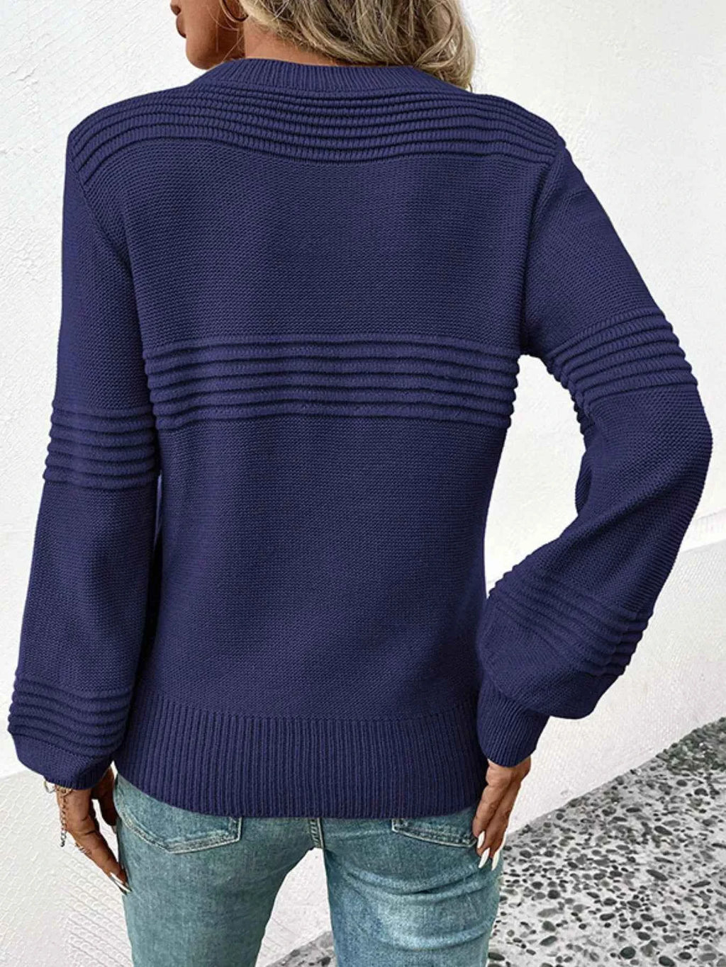 Round Neck Long Sleeve Sweater 056fd581-da5f-4644-9b38-79a48825b9c0-Max-Origin