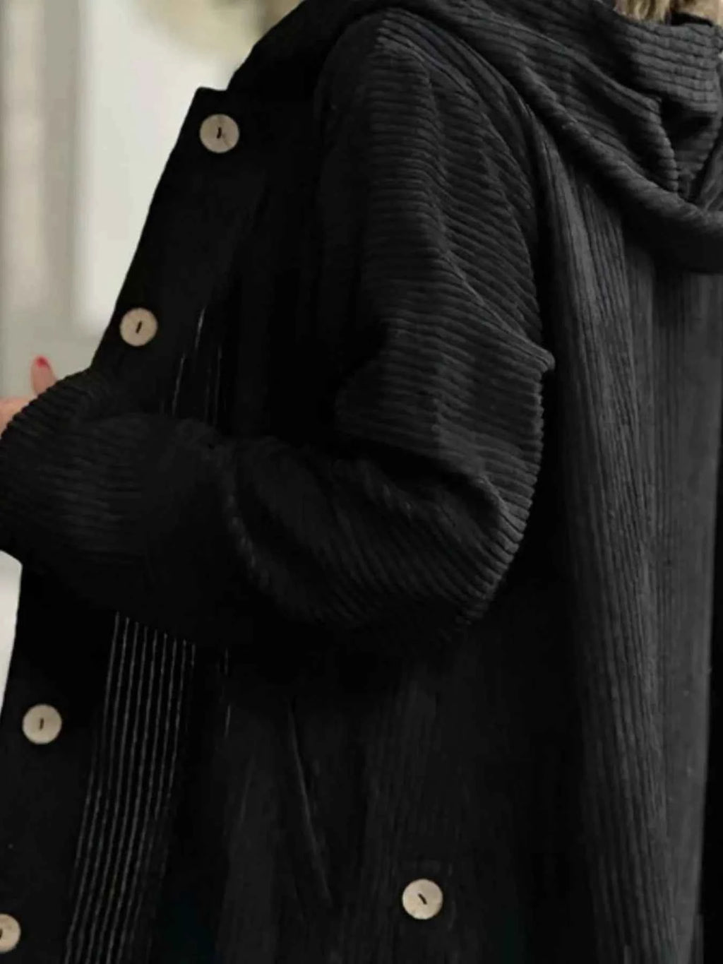 Full Size Corduroy Hooded Button-Up Jacket Plus Size 0576e79b-1ff4-4cdf-8ee0-1178cb2a45d6-Max-Origin