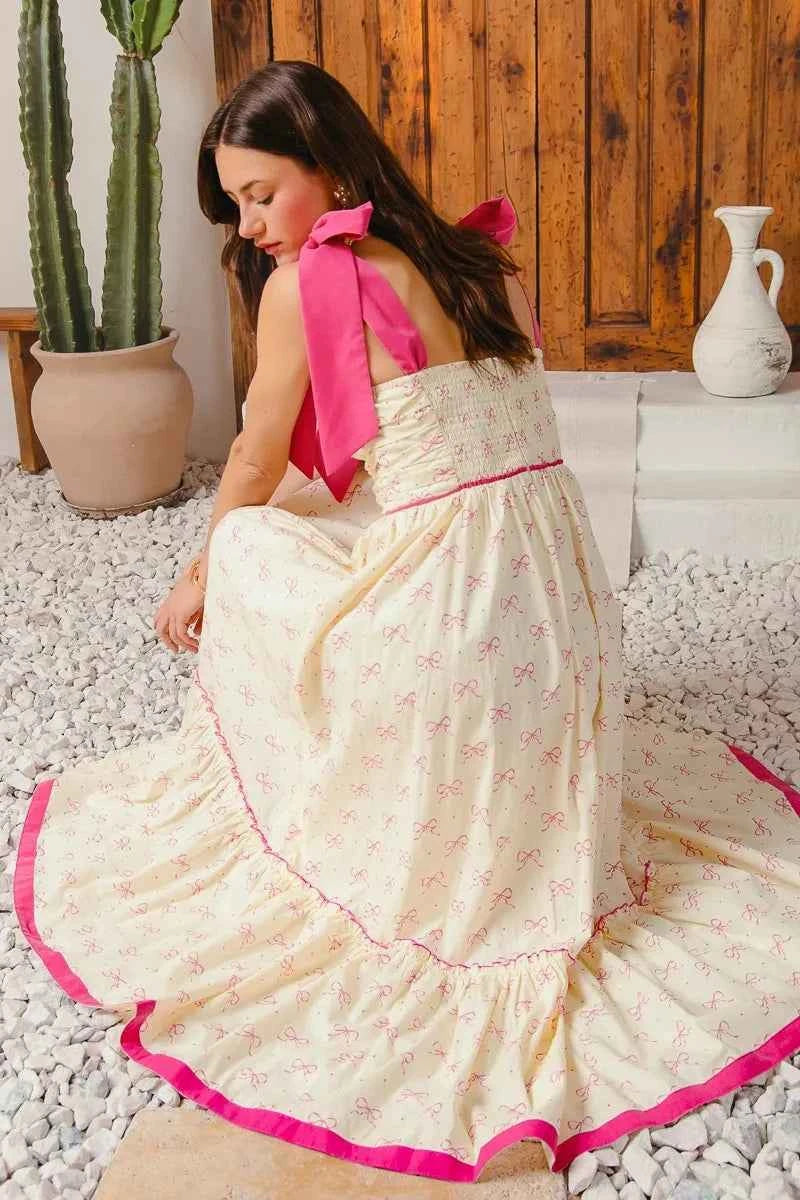 SO ME Ribbon Flowy Maxi Dress with Contrast Trim 05c98eec4c8a4d77ad31f23b377debaf-Max-Origin