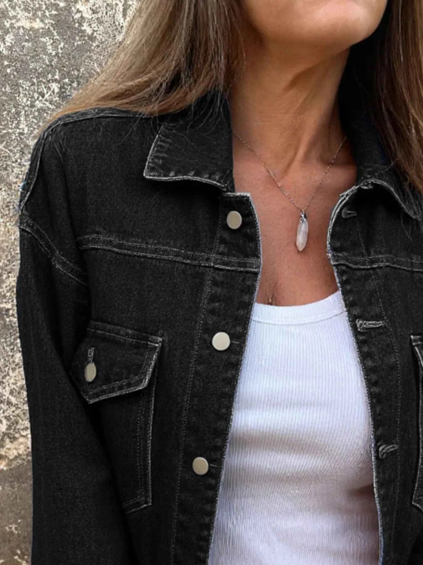 Button Up Long Sleeve Denim Jacket 05e19052-bd3a-41ca-b169-5265dd086f79-Max-Origin