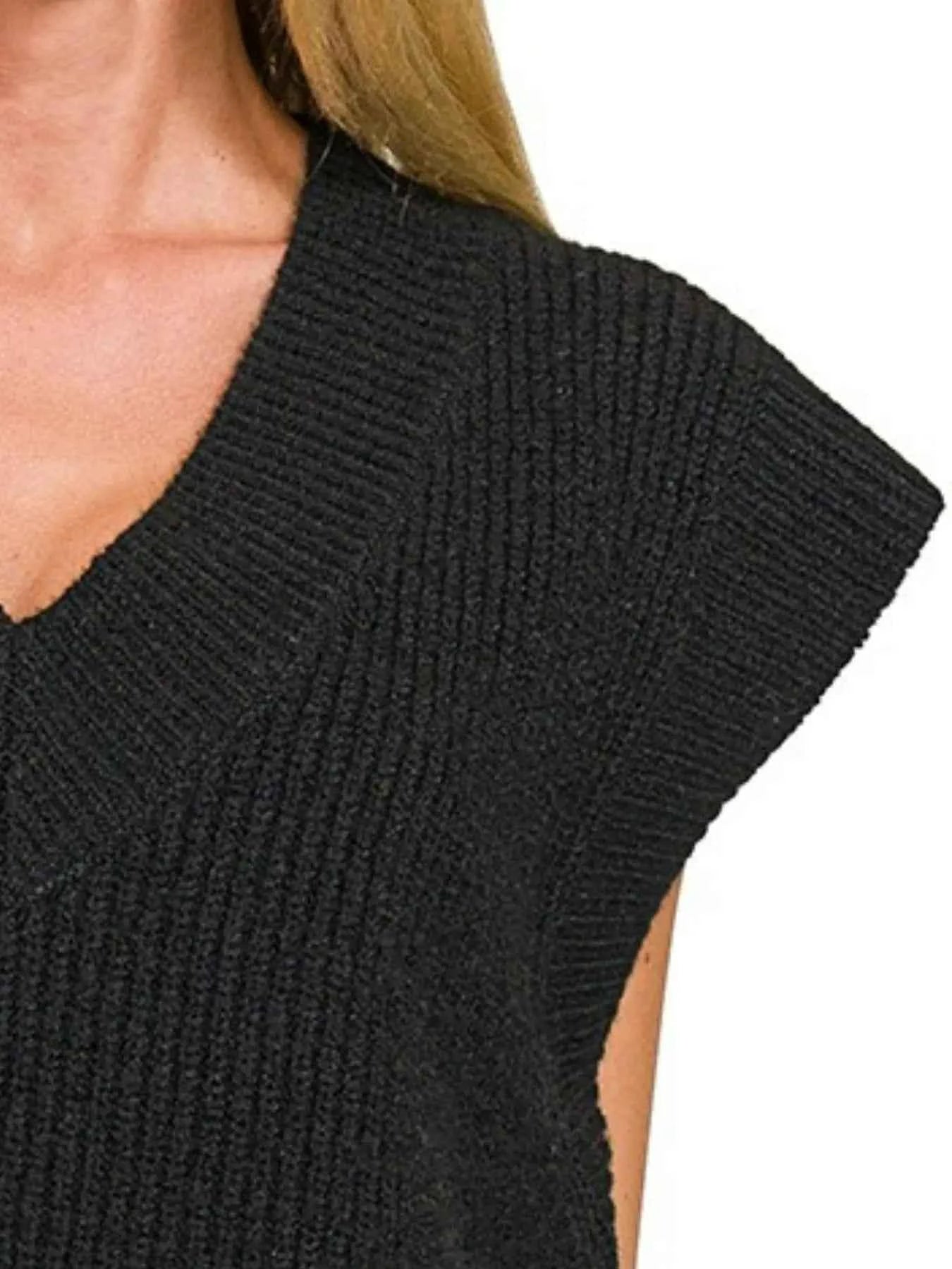 Zenana Oversized Sweater Vest with Side Slit 061d0dd8-7fca-4a87-a269-a0029b2c1d9d-Max-Origin
