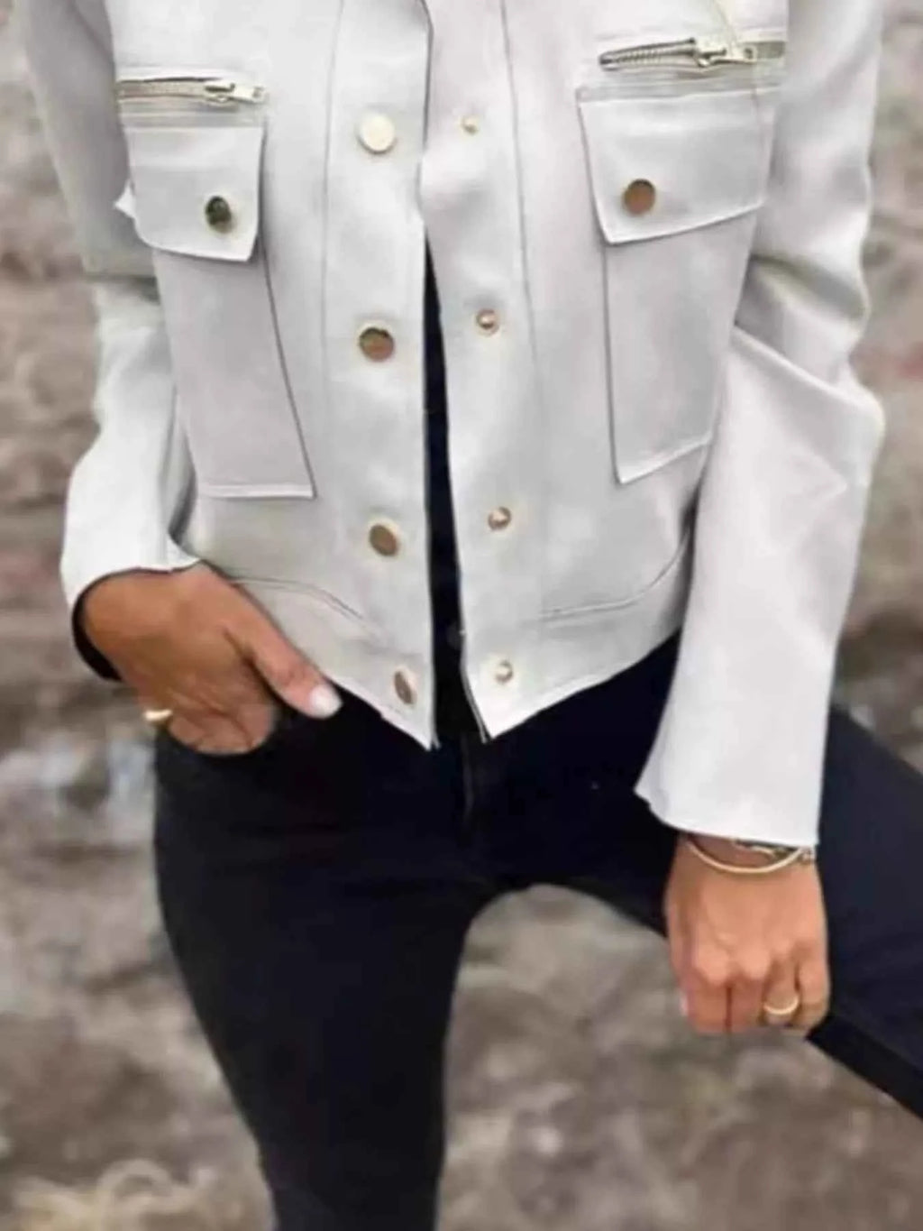Full Size Snap Down Long Sleeve Jacket Plus Size 063e76eb-f1e0-41b7-8c6f-85300f7fc409-Max-Origin