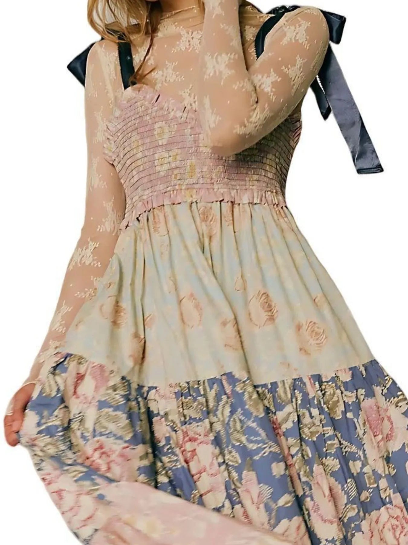 Smocked Tie Shoulder Printed Maxi Dress 067aa697-8e7d-4a3f-936d-1226ed51b0fd-Max-Origin