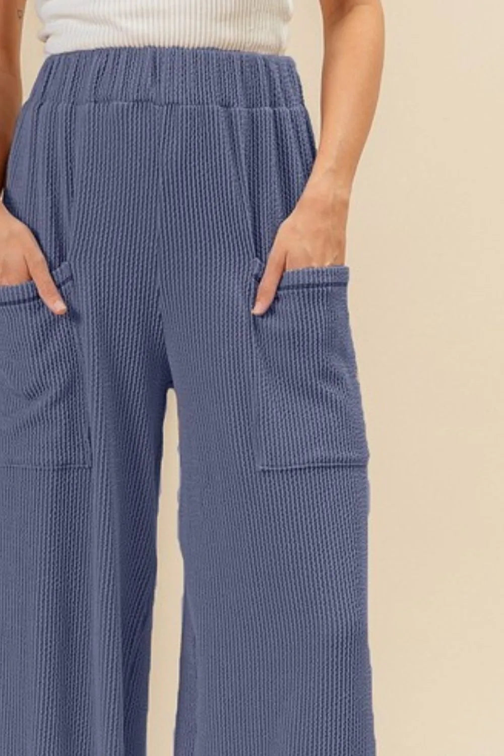 BiBi 2tone Cord Rib Waist Band Side Pocket Pants 0687abe0-ea18-4437-81dc-f3e81ca2030a-Max-Origin
