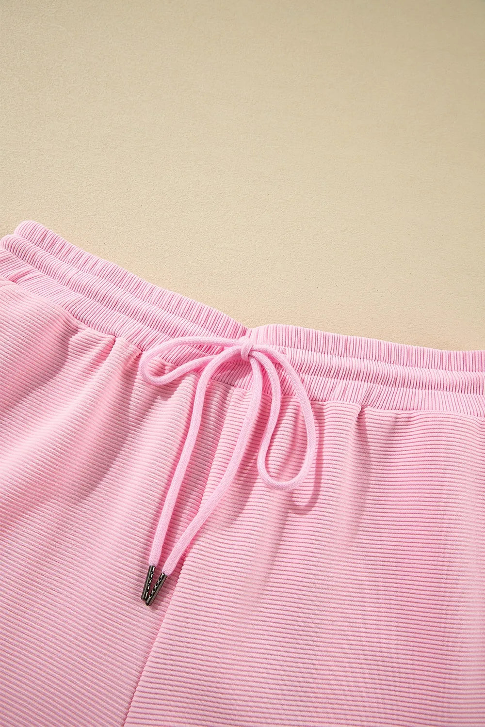 Textured Ruffled Sleeve Zipped Top and Wide Leg Pants Set 06b3d65f-dcdc-4518-9d76-e83a56ddfb10-Max-Origin