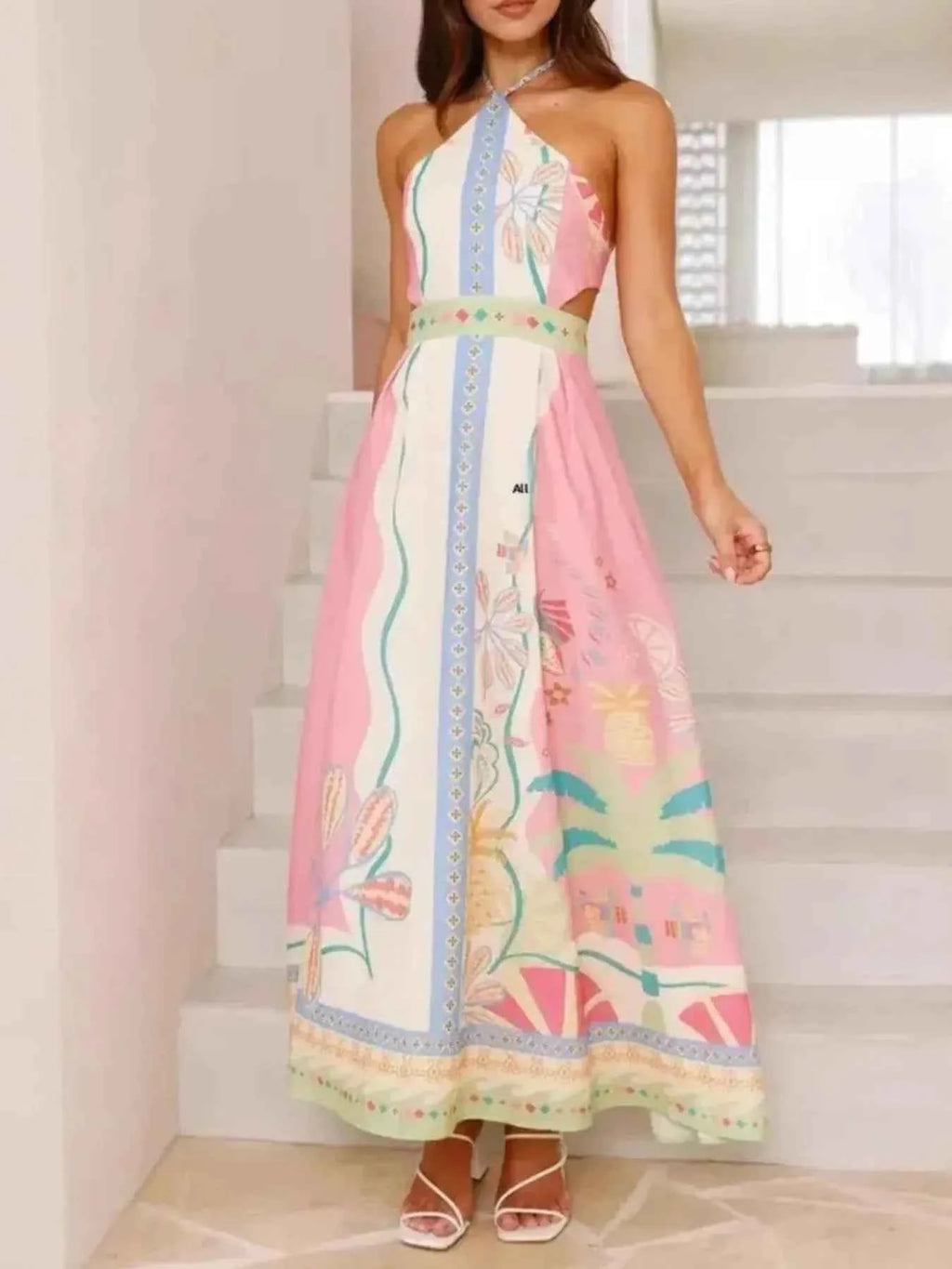 Halter Neck Printed Maxi Dress 0757a22d-0020-4c2a-8875-556c67bd0264-Max-Origin