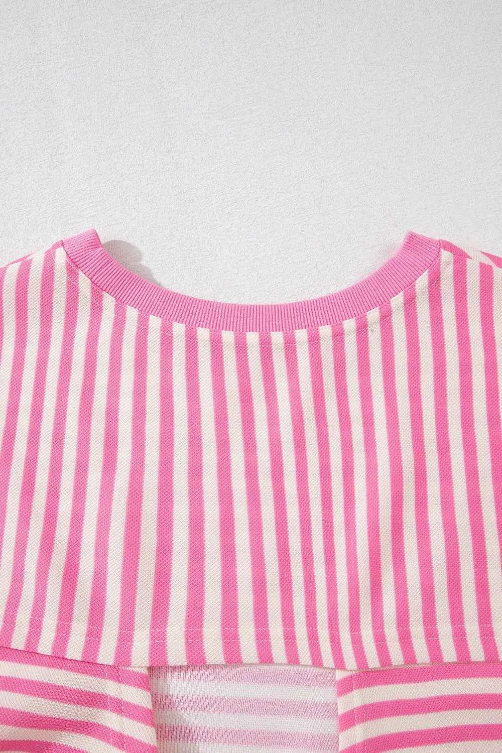 Striped Tie-Back Blouse with Cutout Detail 07f8f140-3d71-4ab9-86a8-868dddde7402-Max-Origin