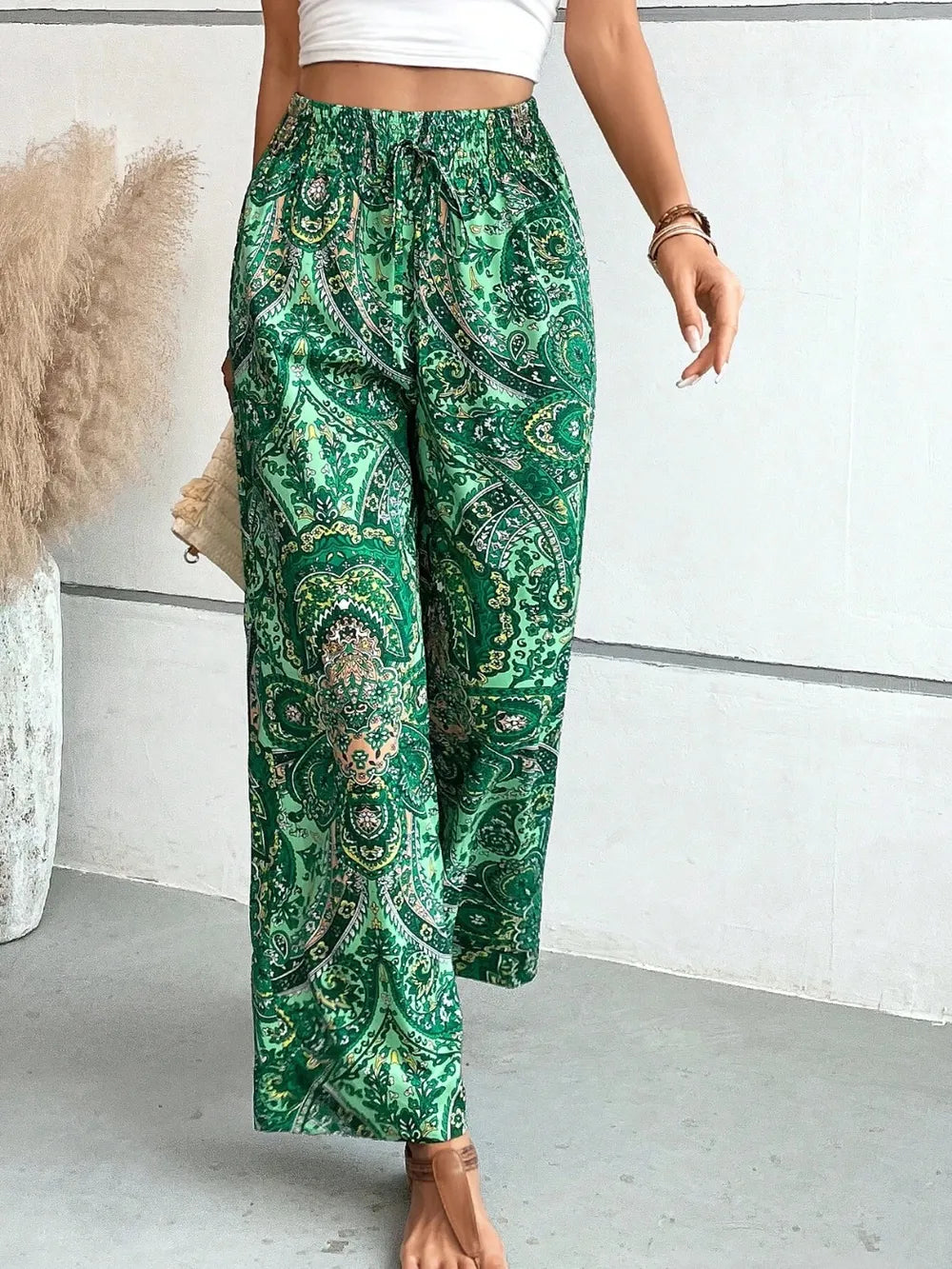 Printed Wide Leg Pants 0802931b-62cf-441c-971d-bab52948982b-Max
