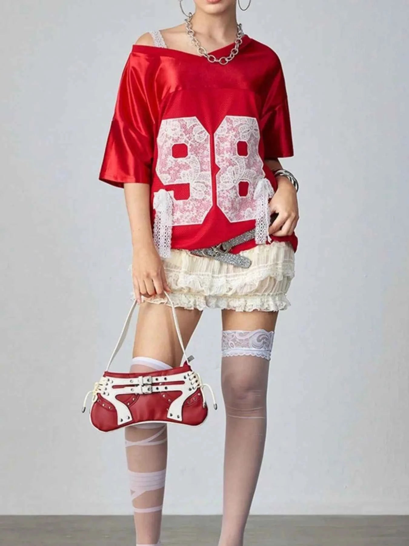 Oversized Number 98 Half Sleeve T-Shirt 081231f1-a258-4b8a-8741-6bad7ba89ef2-Max-Origin