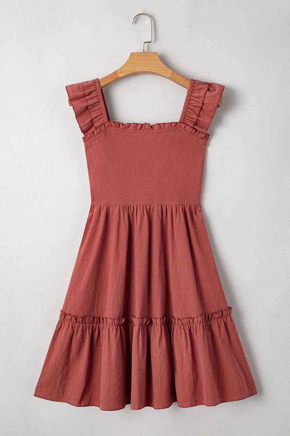 Ruffled Smocked Cap Sleeve Mini Dress 081891f6-47d4-4aad-a55c-1fcfbdc8ecfd-Max-Origin