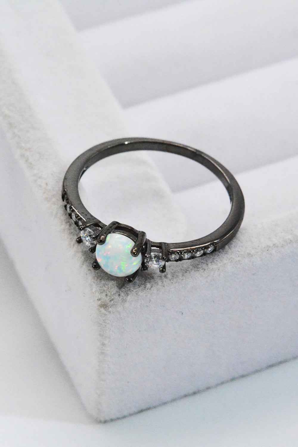 925 Sterling Silver Round Opal Ring 08861750518f4e80bb42da62b32a122d-Max