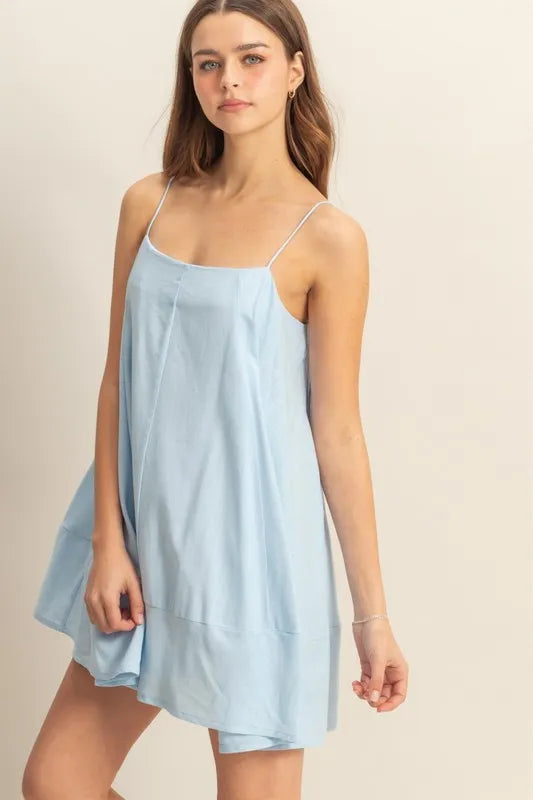 HYFVE A-Line Flowy Mini Cami Dress with Pockets 08f73117-f0fb-46d5-baf9-e0f203d504ec-Max