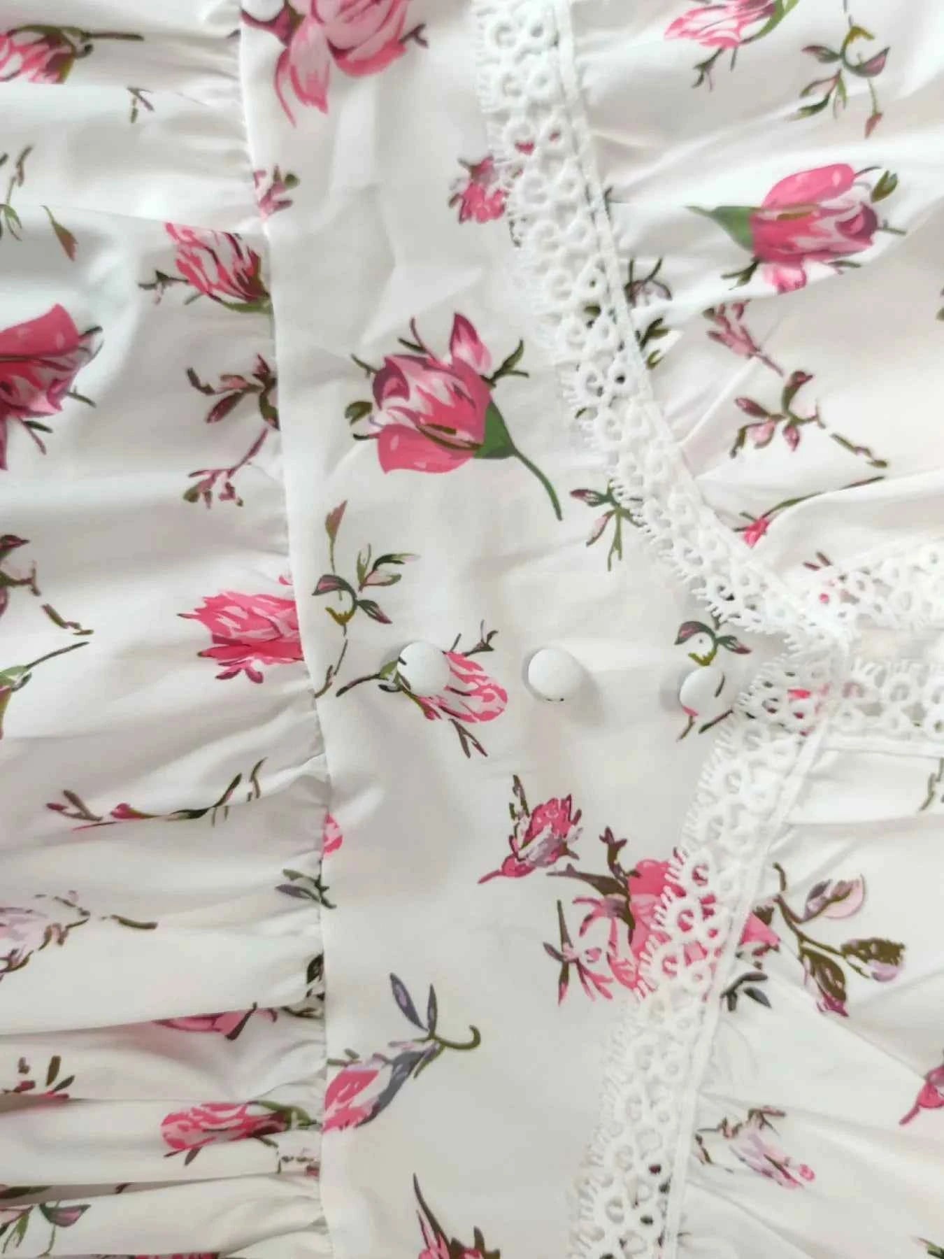 Full Size Floral V-Neck Long Sleeve Mini Dress Plus Size 09038909-d95b-4742-97c6-6c2b203867a5-Max-Origin