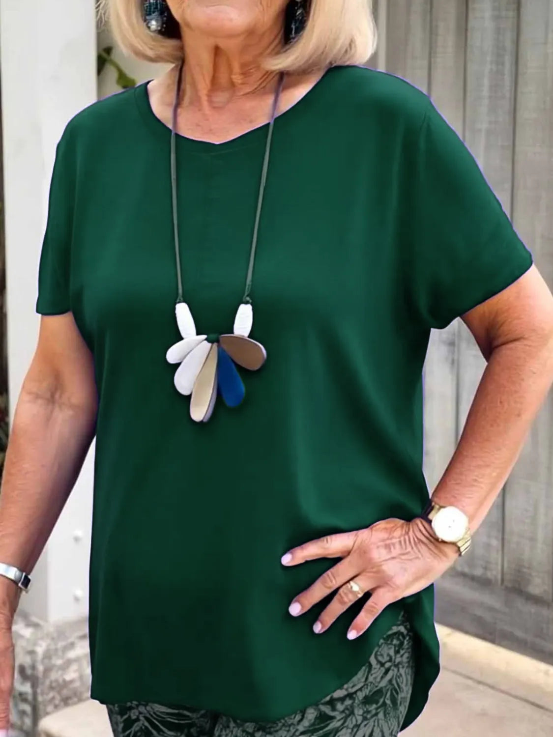 Full Size Round Neck Short Sleeve Top and Pants Set Plus Size 09445d8e-8037-4202-b6b2-d97a2deae8df-Max-Origin