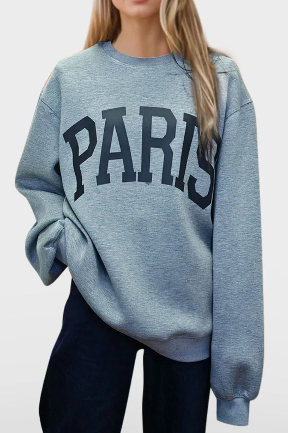 Basic Bae PARIS Round Neck Long Sleeve Air Scuba Sweatshirt 09c6c72c-d5ea-479b-9143-eaedc5aa2e3e-Max