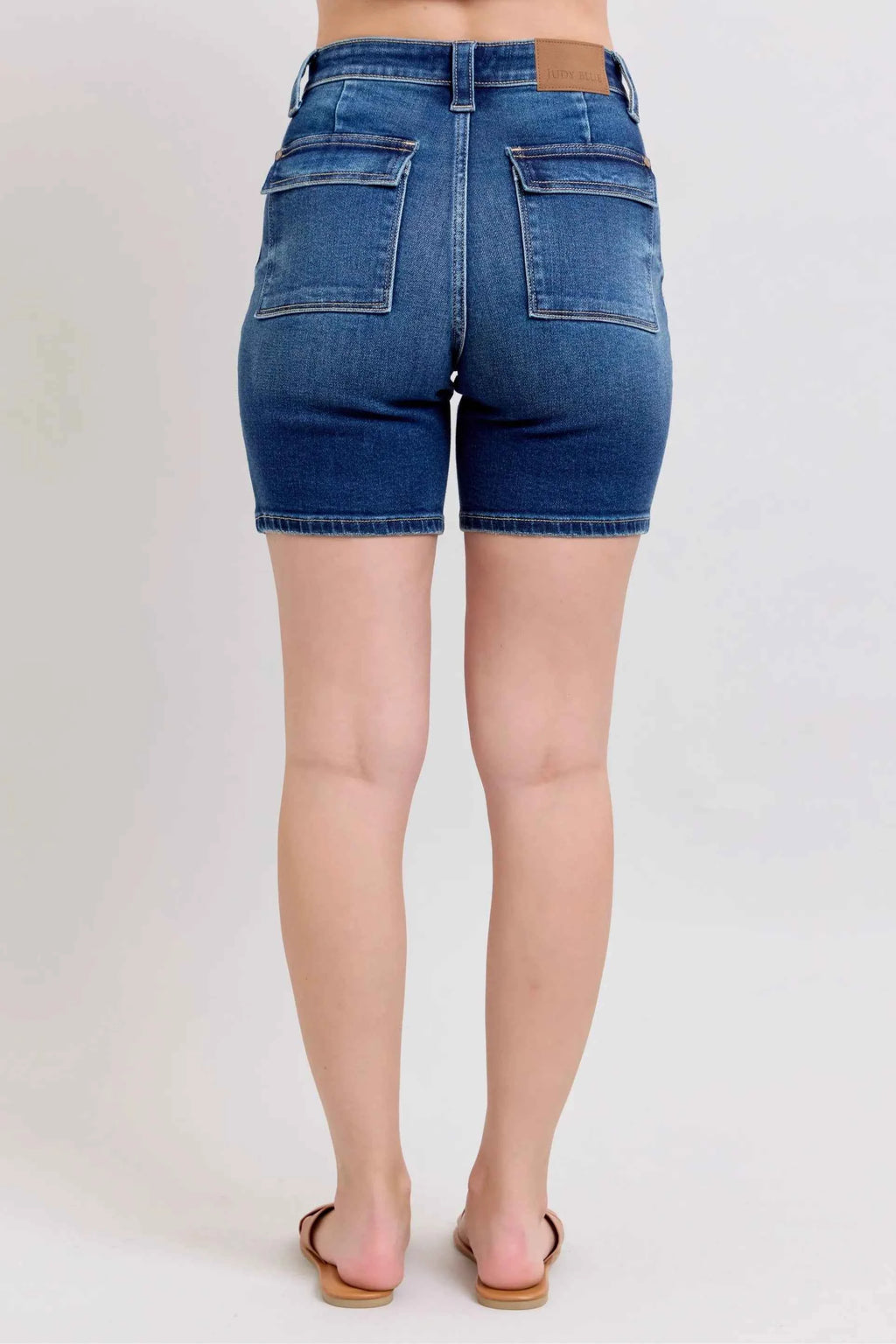 Judy Blue Full Size High Waist Bermudas Jeans W/ Back Flap Pockets Plus Size 09dd56a63f1f48f09d95eb69c0ab3fcd-Max-Origin