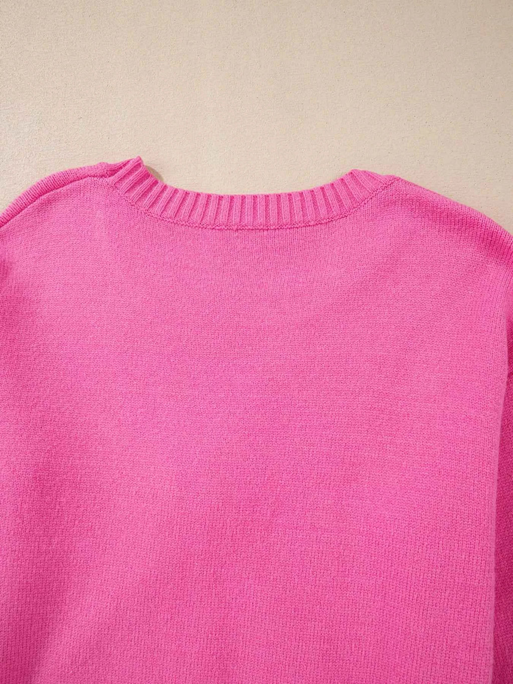 Ribbed Hem Long Sleeve Sweater 0a2f3d93e581447184d9084c35541687-Max-Origin