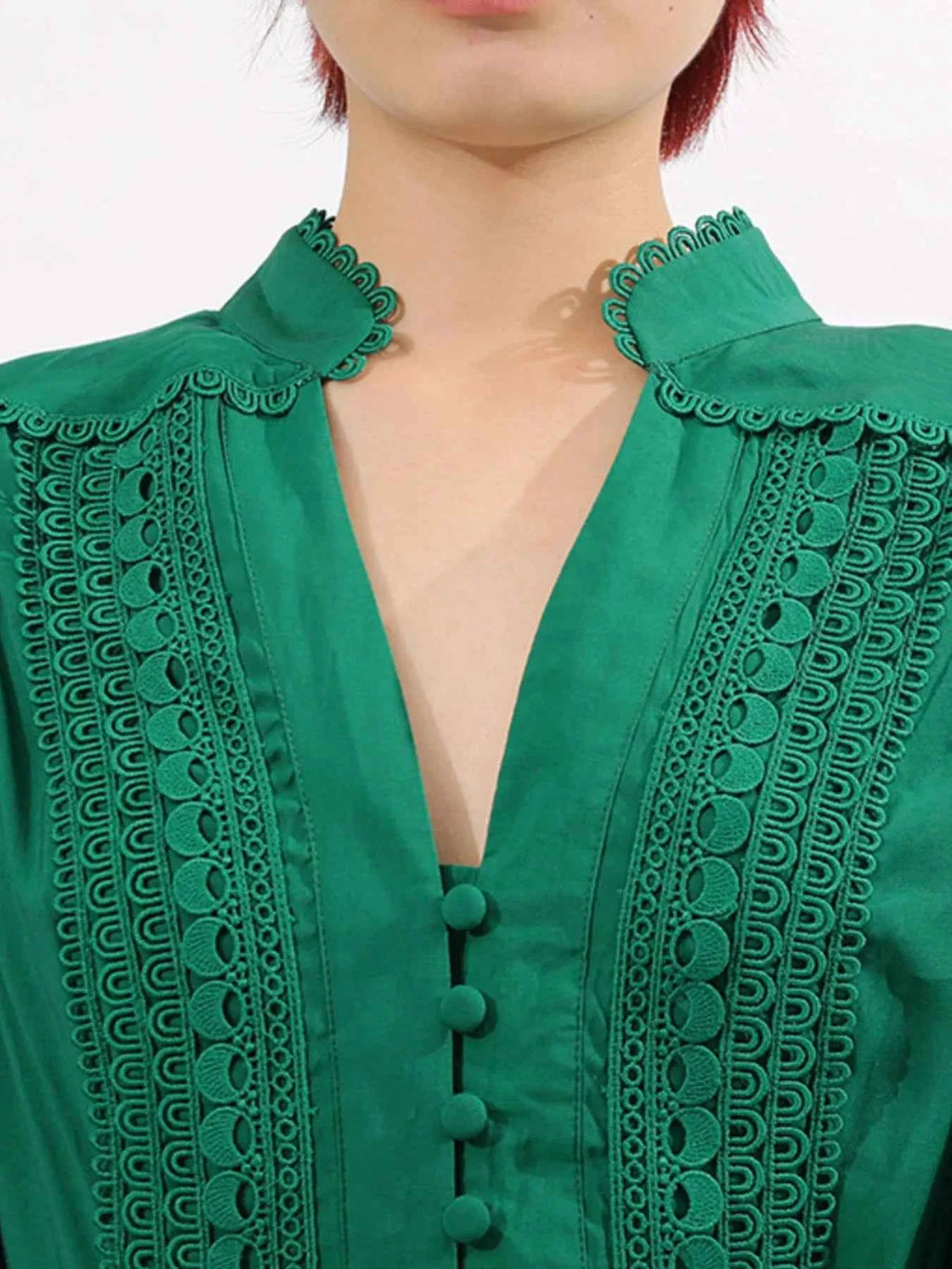 Lace Detail Notched Puff Sleeve Maxi Dress 0a36fb7c-368c-49cd-b43b-186d19768131-Max-Origin
