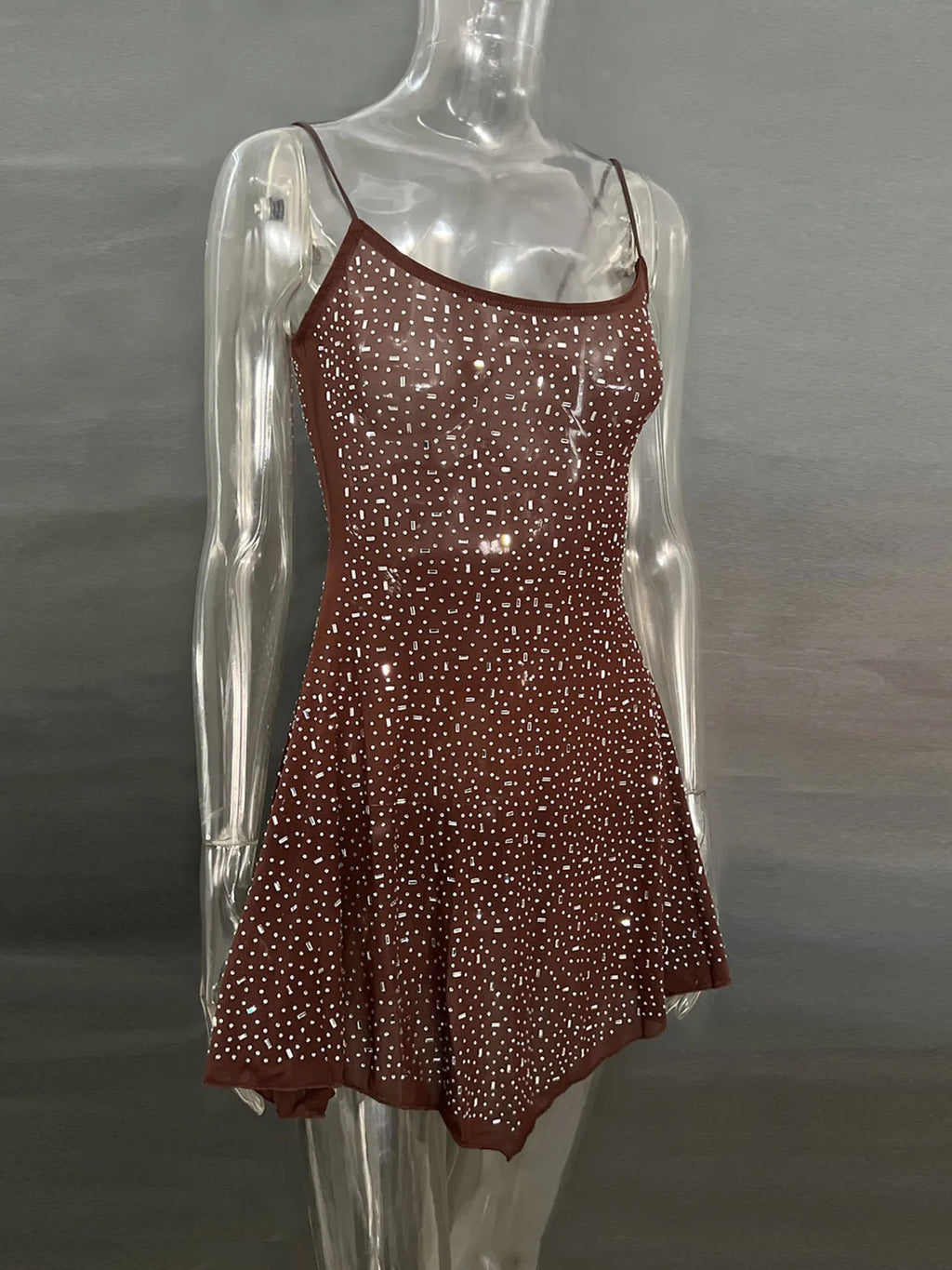 Rhinestone Decor Mini Cami Dress 0a3def9f2eca4d6987de2cd0a151d5cb-Max-Origin