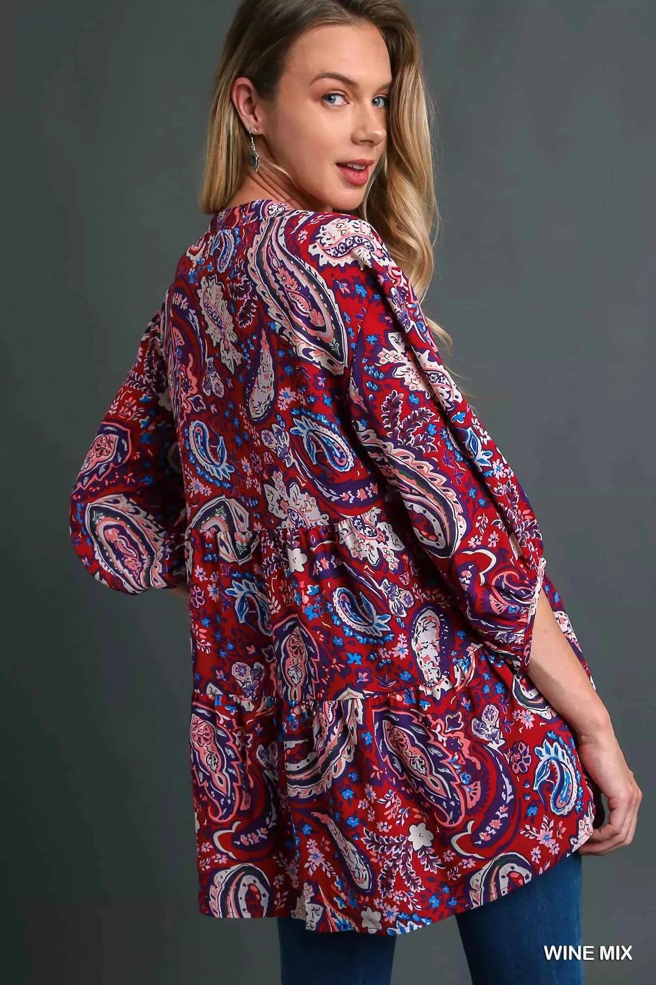 Umgee Mix Paisley Boho Tunic Blouse 0ad1d6a3-afb0-48ec-a4ab-cfa4dc937df8-Max-Origin