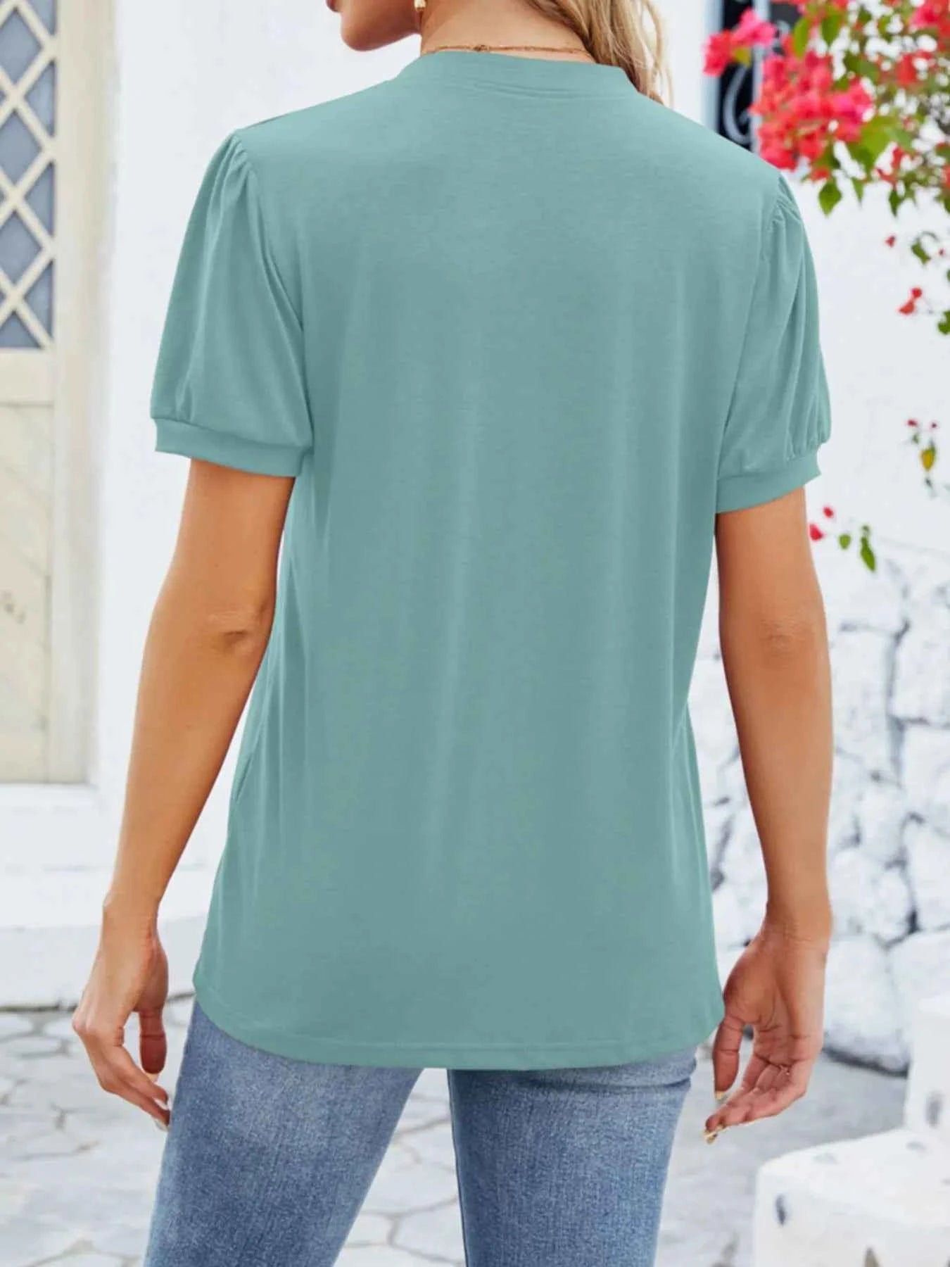 Notched Short Sleeve T-Shirt 0b19299a-70ec-48b6-8175-8ffdaacb0dce-Max-Origin