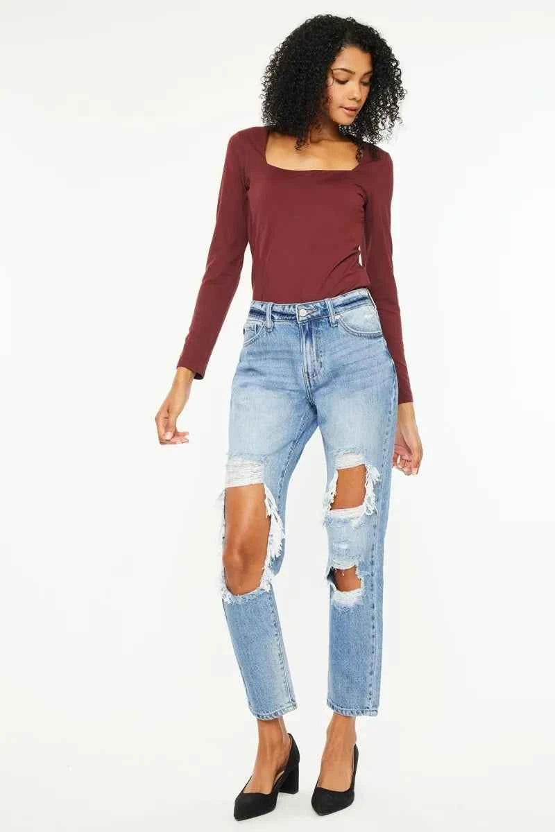 Kancan High Rise Distressed Boyfriend Jeans 0b75631b7442481bbaea23706e34895c-Max-Origin