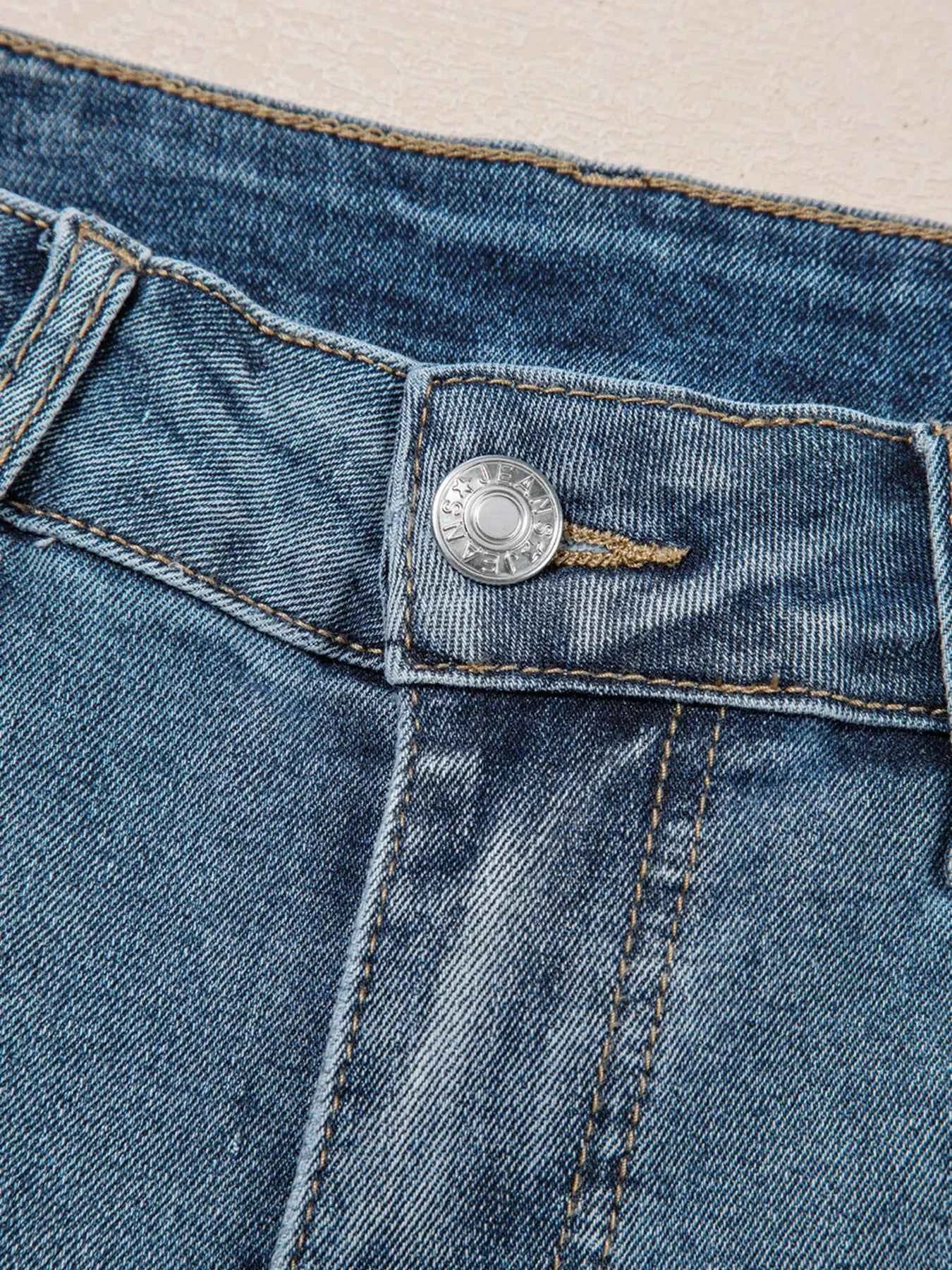 Distressed Ankle-length Straight Jeans 0bc537bbf76041c4929fcbcc32a8169f-Max-Origin