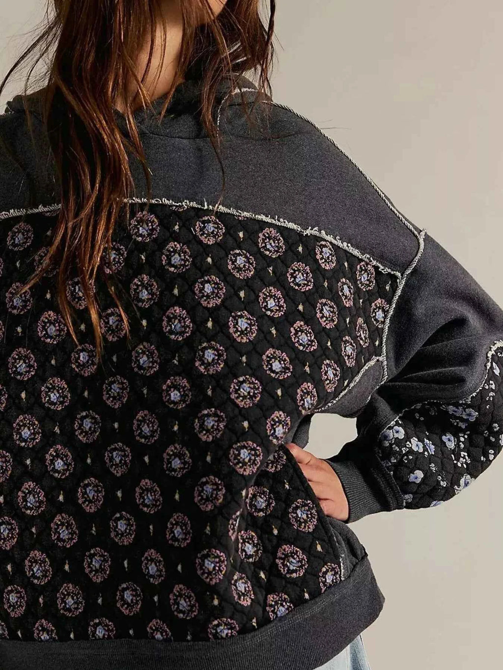 Exposed Seam Dropped Shoulder Hoodie 0c14fc48-3af0-4c3b-99e9-049e59015207-Max-Origin