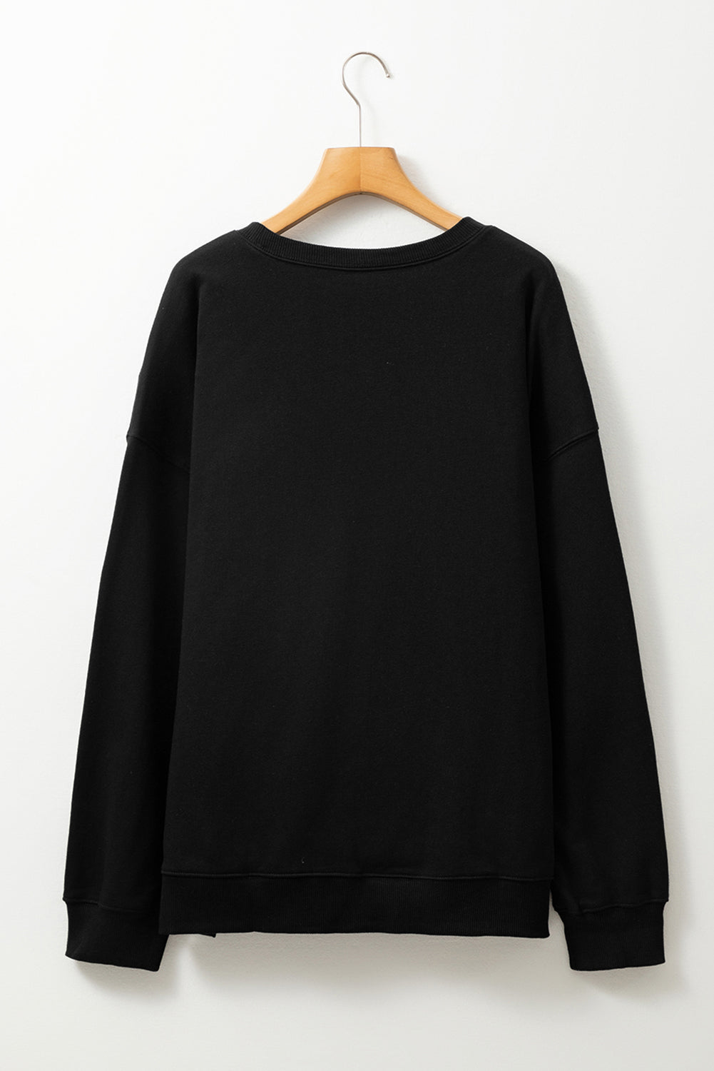 Black Jack-o-lantern Checkered Rhinestone Transfer Graphic Halloween Sweatshirt Black 50%Polyester+50%Cotton 0ca66b5f483dd9c4